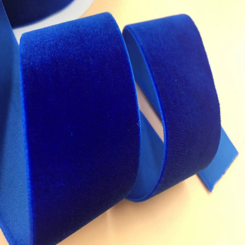Velvet Ribbon 38MM 1/3/5Yards Wine gold black blue