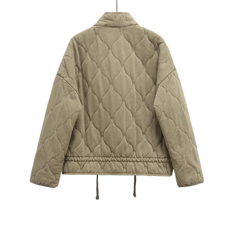 Quilted Oversized Short Jacket