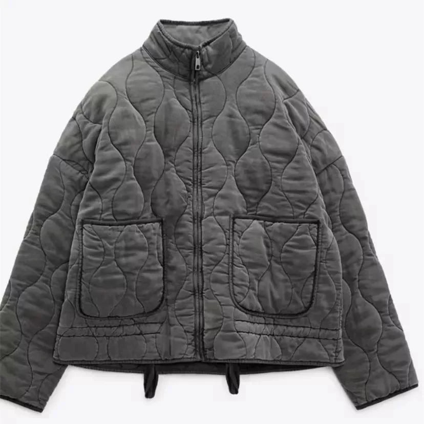 Quilted Oversized Short Jacket