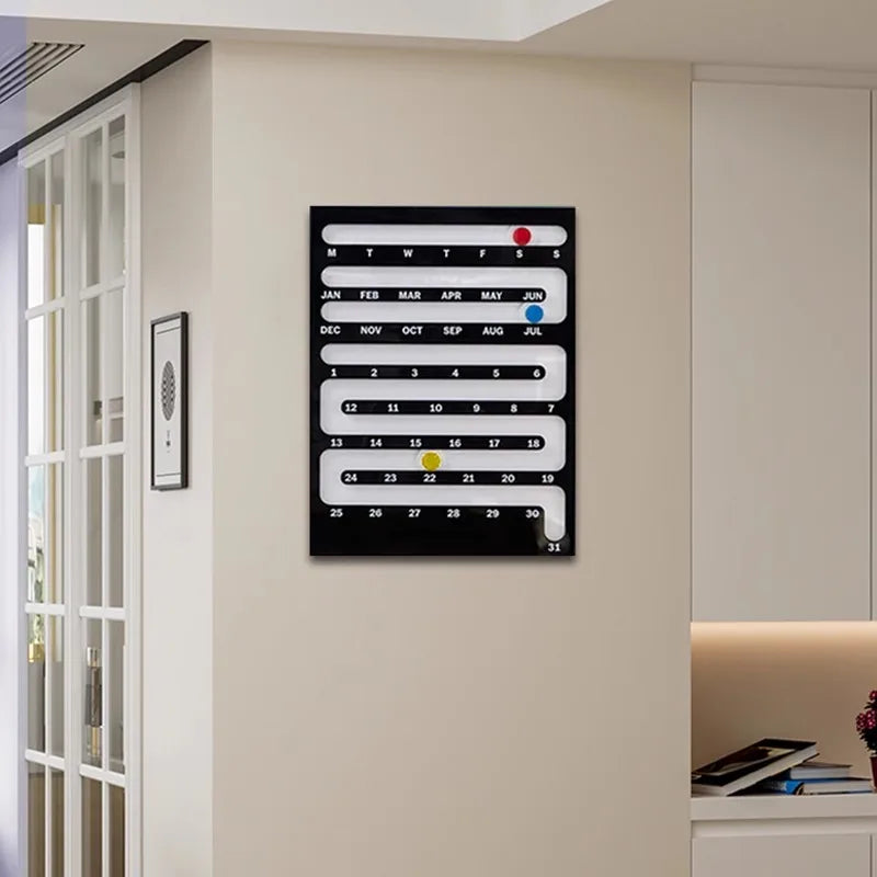 Acrylic Wall-Mounted Calendar