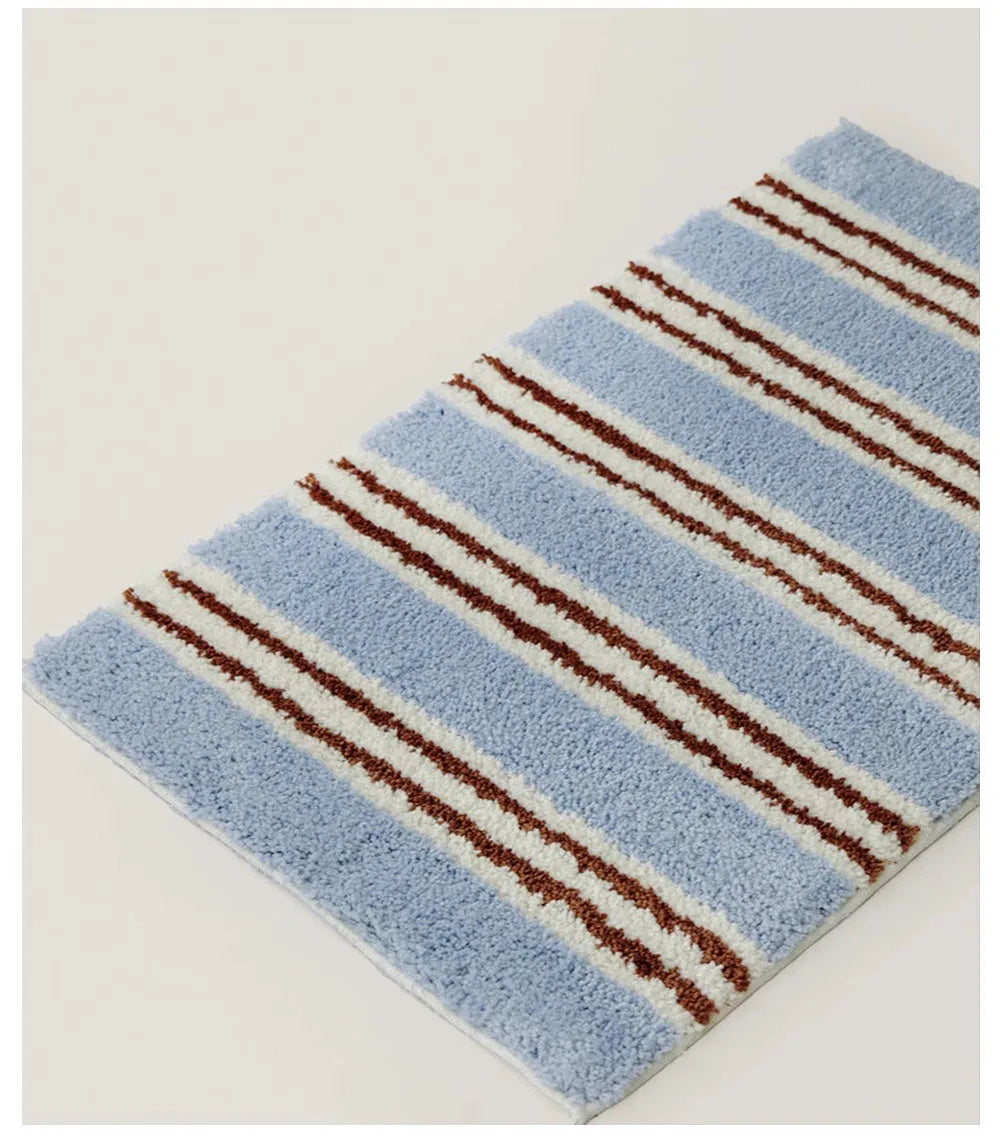 Stripe Tufting Grids Soft Rug