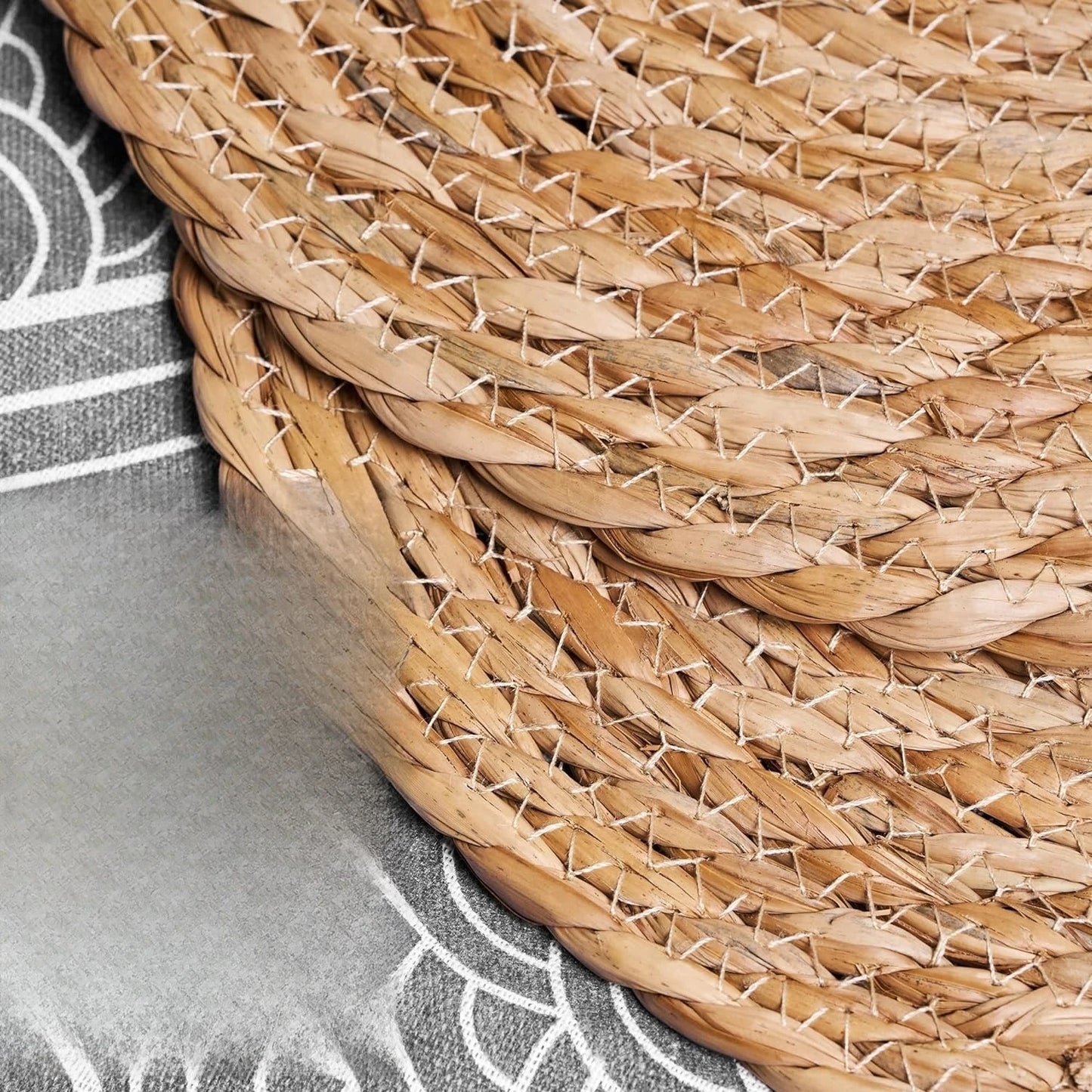 Handwoven Rattan Placemats Round