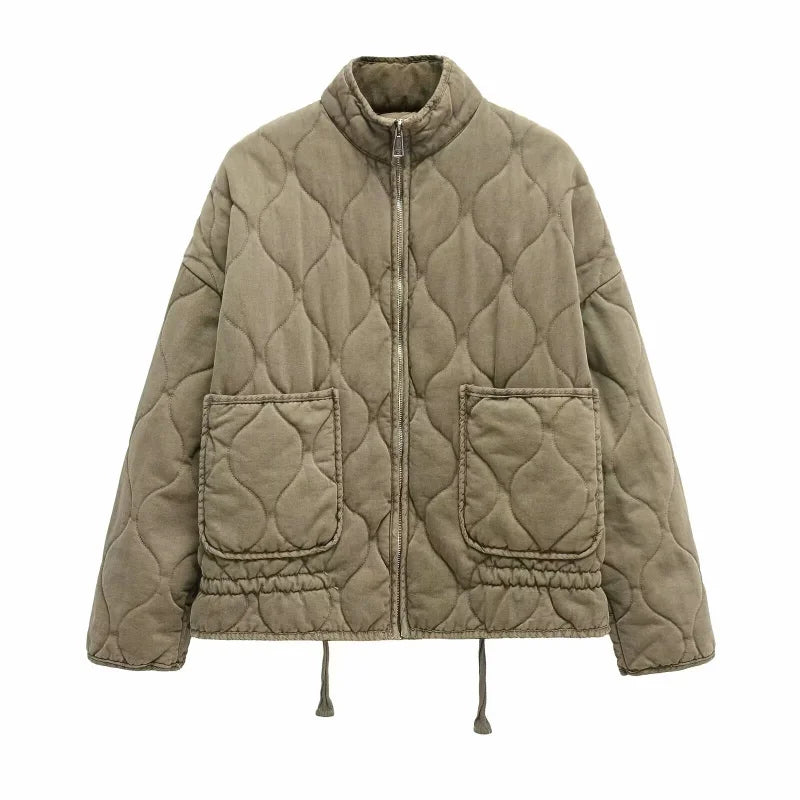 Quilted Oversized Short Jacket