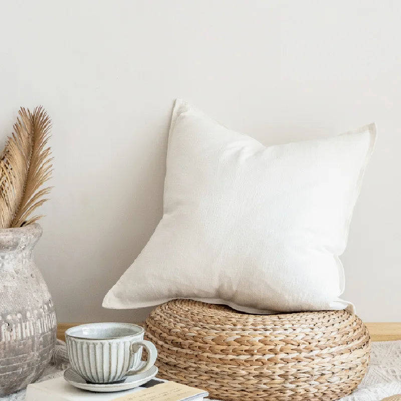 Thicken Cotton Linen Solid Cushion Cover