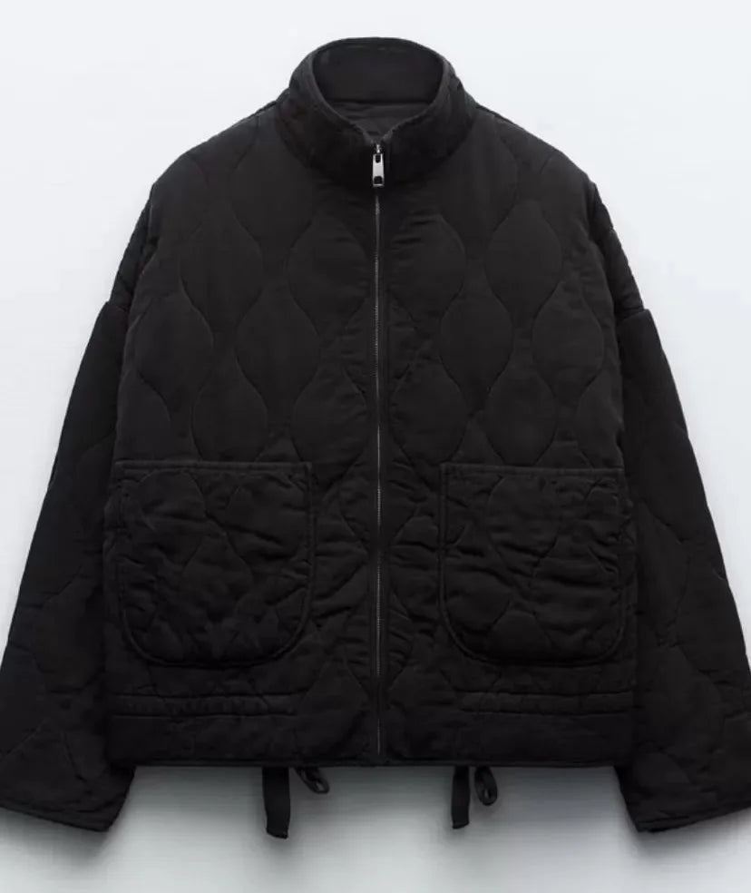 Quilted Oversized Short Jacket