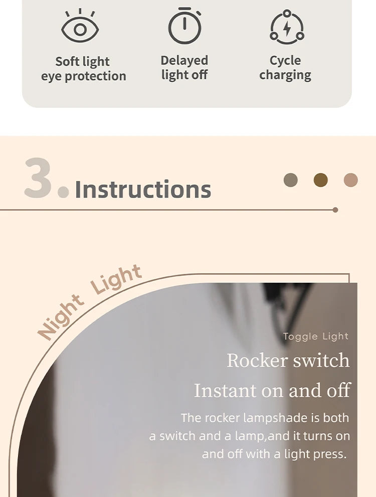 LED Modern Bedside Table Lamp