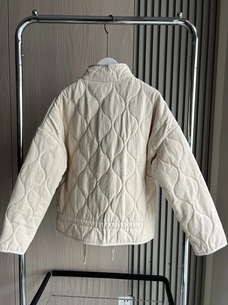 Quilted Oversized Short Jacket