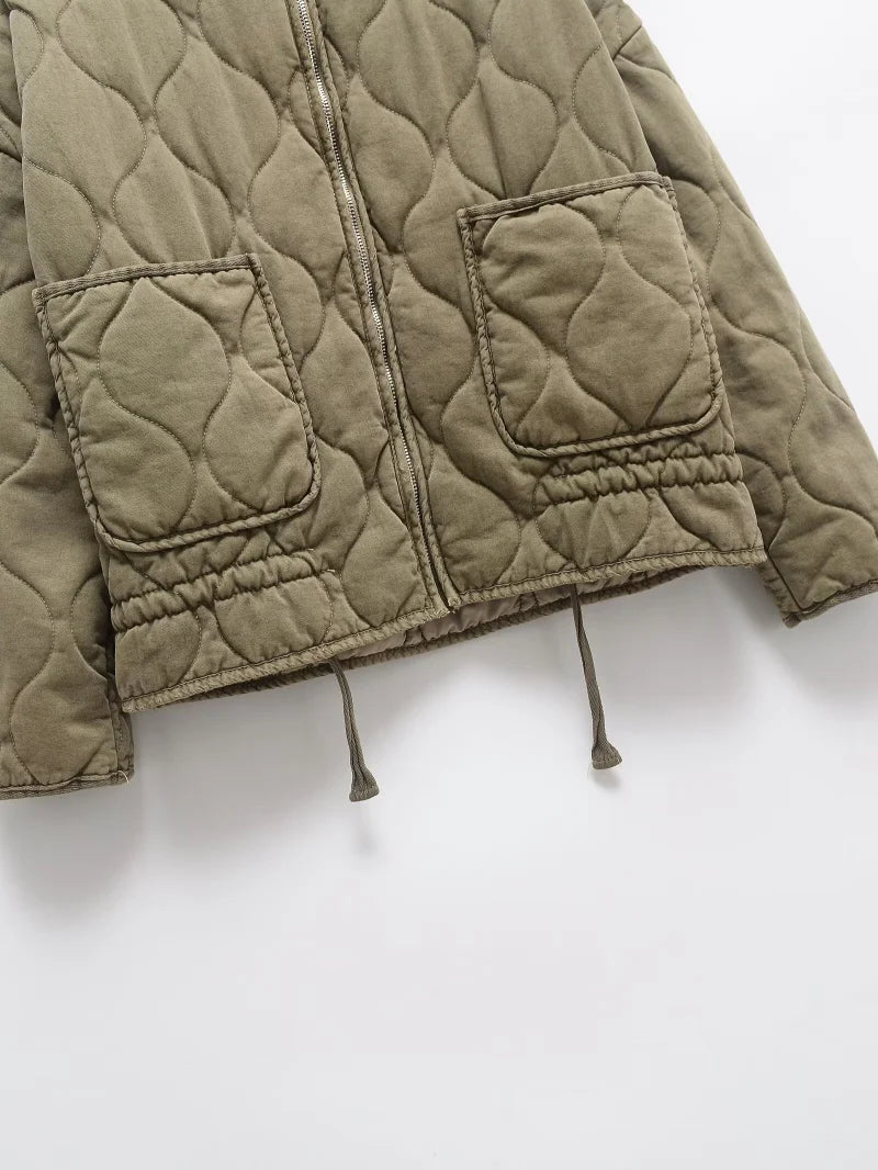 Quilted Oversized Short Jacket