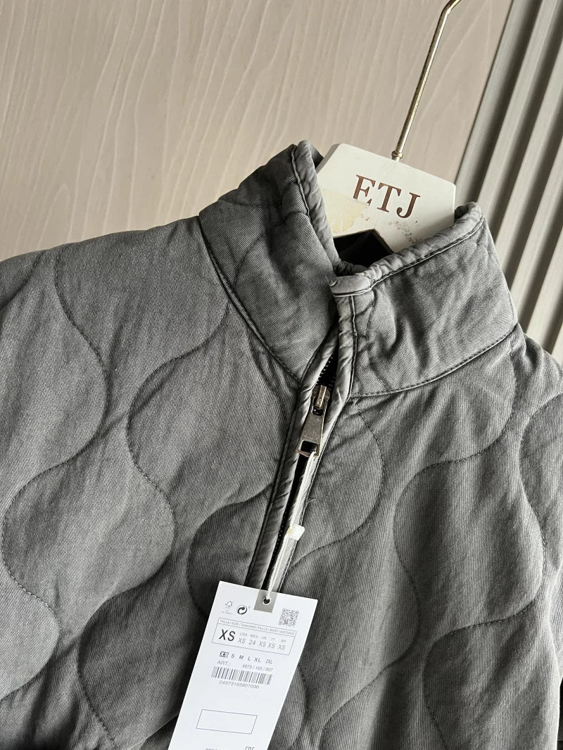 Quilted Oversized Short Jacket