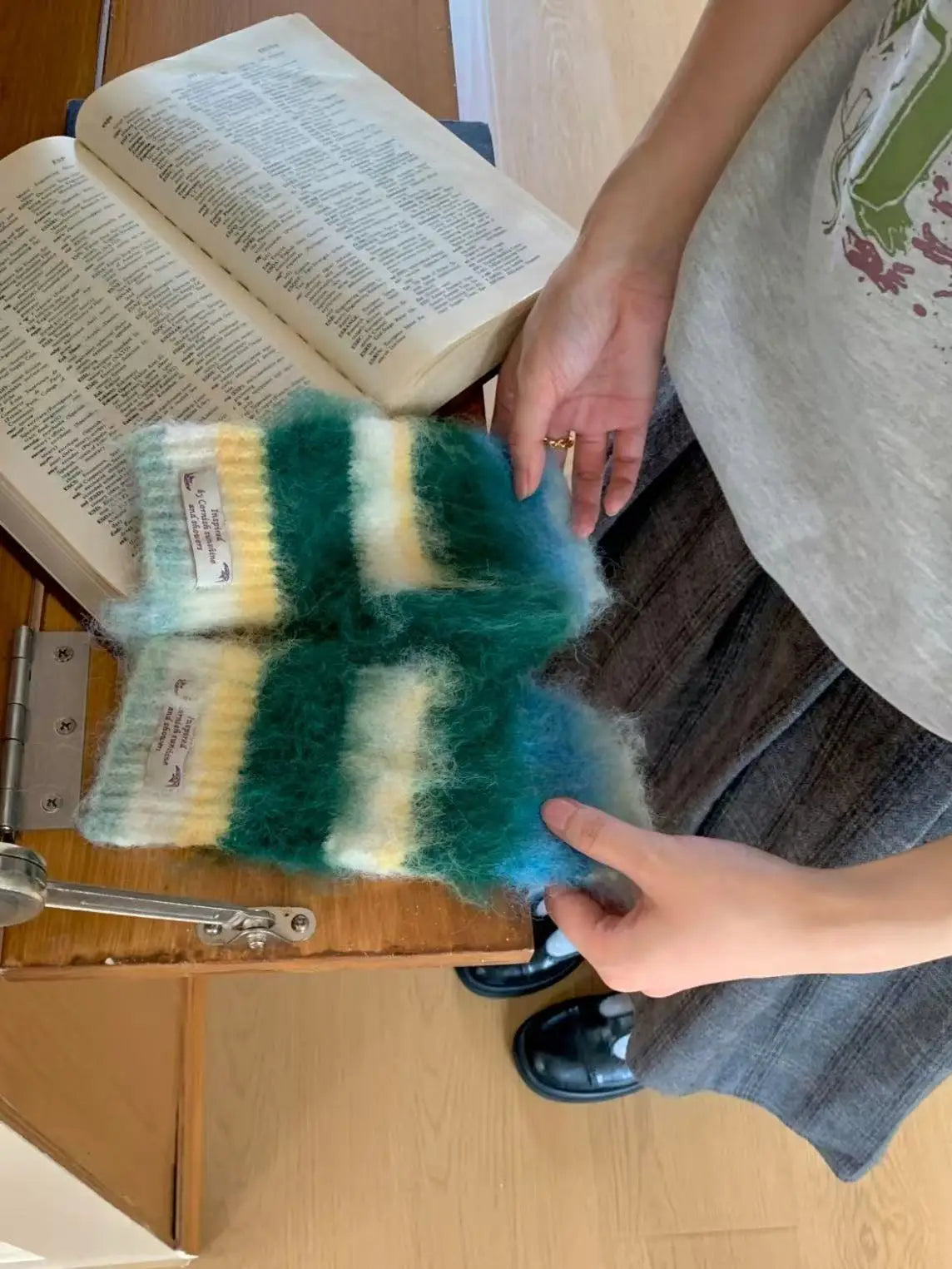 Striped Rainbow Beanies & Gloves