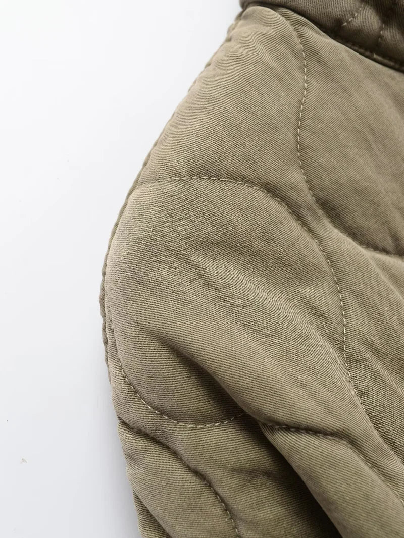 Quilted Oversized Short Jacket
