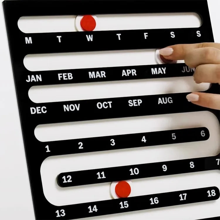 Acrylic Wall-Mounted Calendar