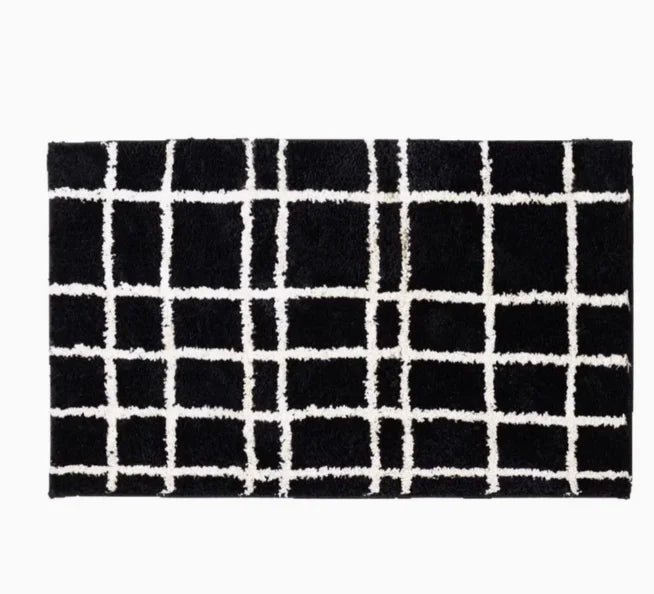 Stripe Tufting Grids Soft Rug