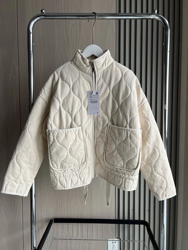 Quilted Oversized Short Jacket