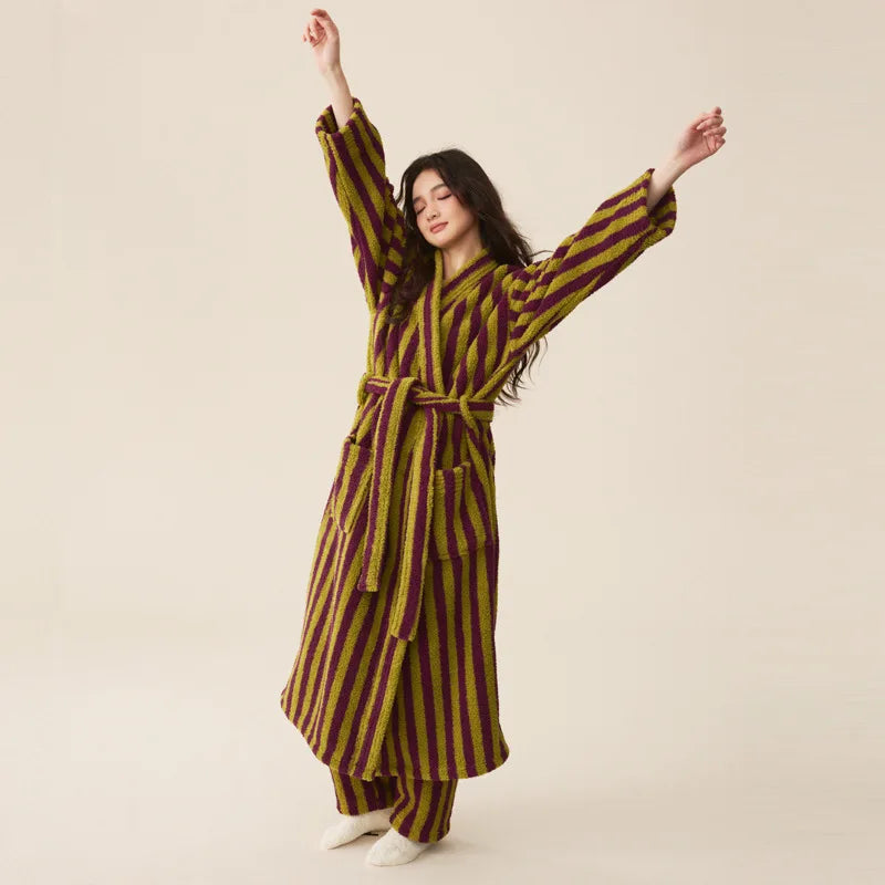 Thickened Flannel Robe