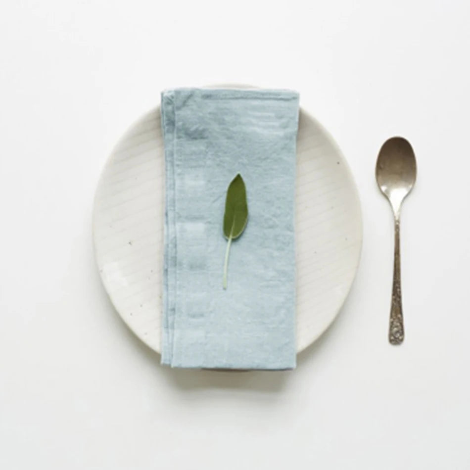 Pure 100% Linen Napkins Cloths (4PCS, 40X40CM)