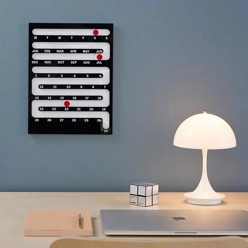 Acrylic Wall-Mounted Calendar
