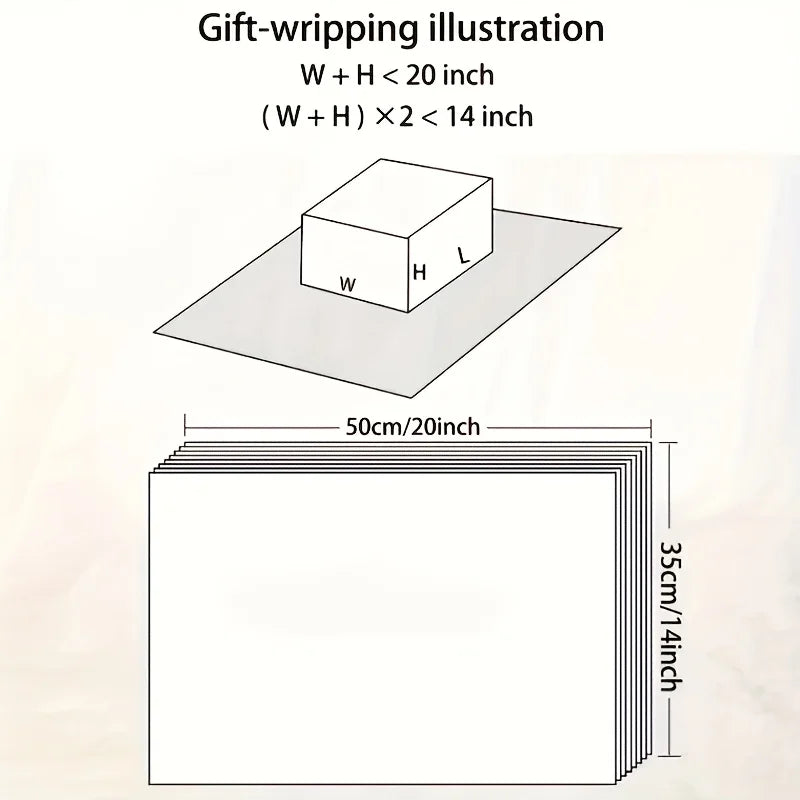 10/20 Sheets of Christmas Lantern Pattern Gift Paper, 20*14inch