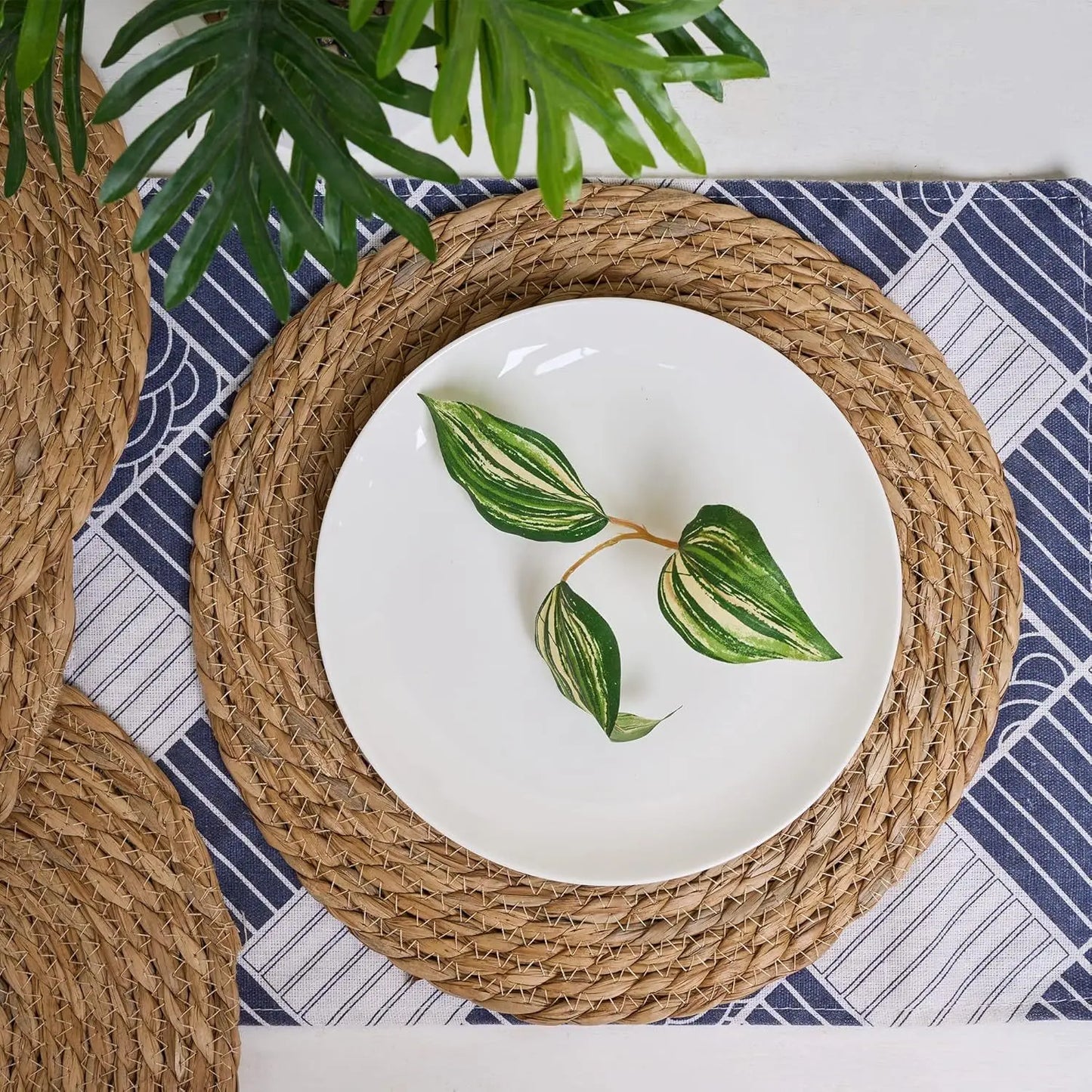 Handwoven Rattan Placemats Round