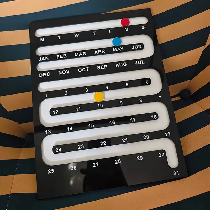 Acrylic Wall-Mounted Calendar