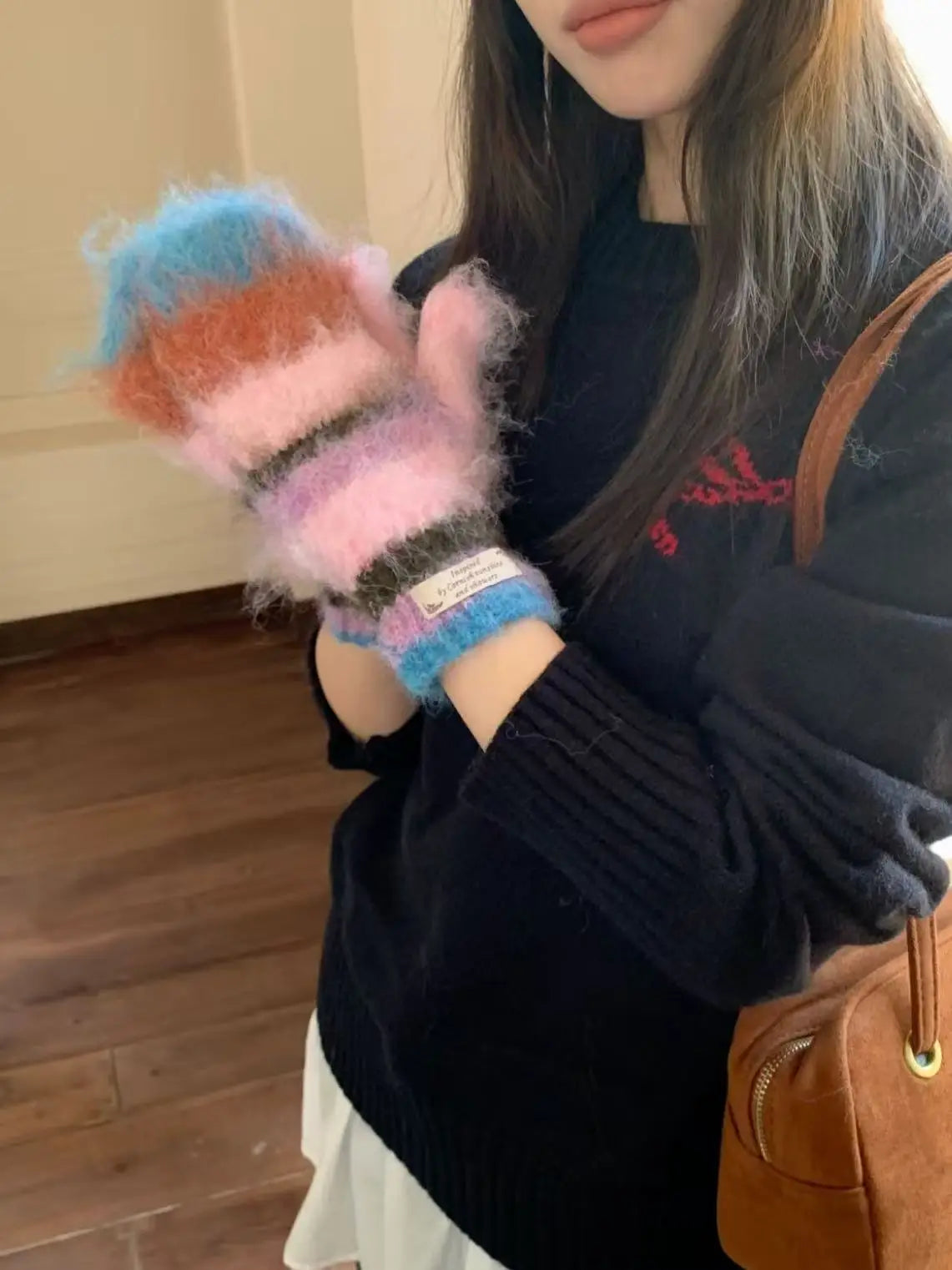 Striped Rainbow Beanies & Gloves