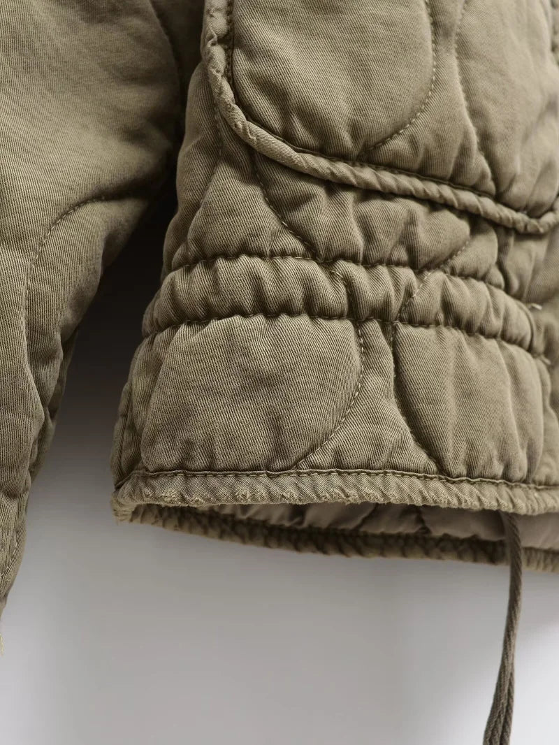 Quilted Oversized Short Jacket