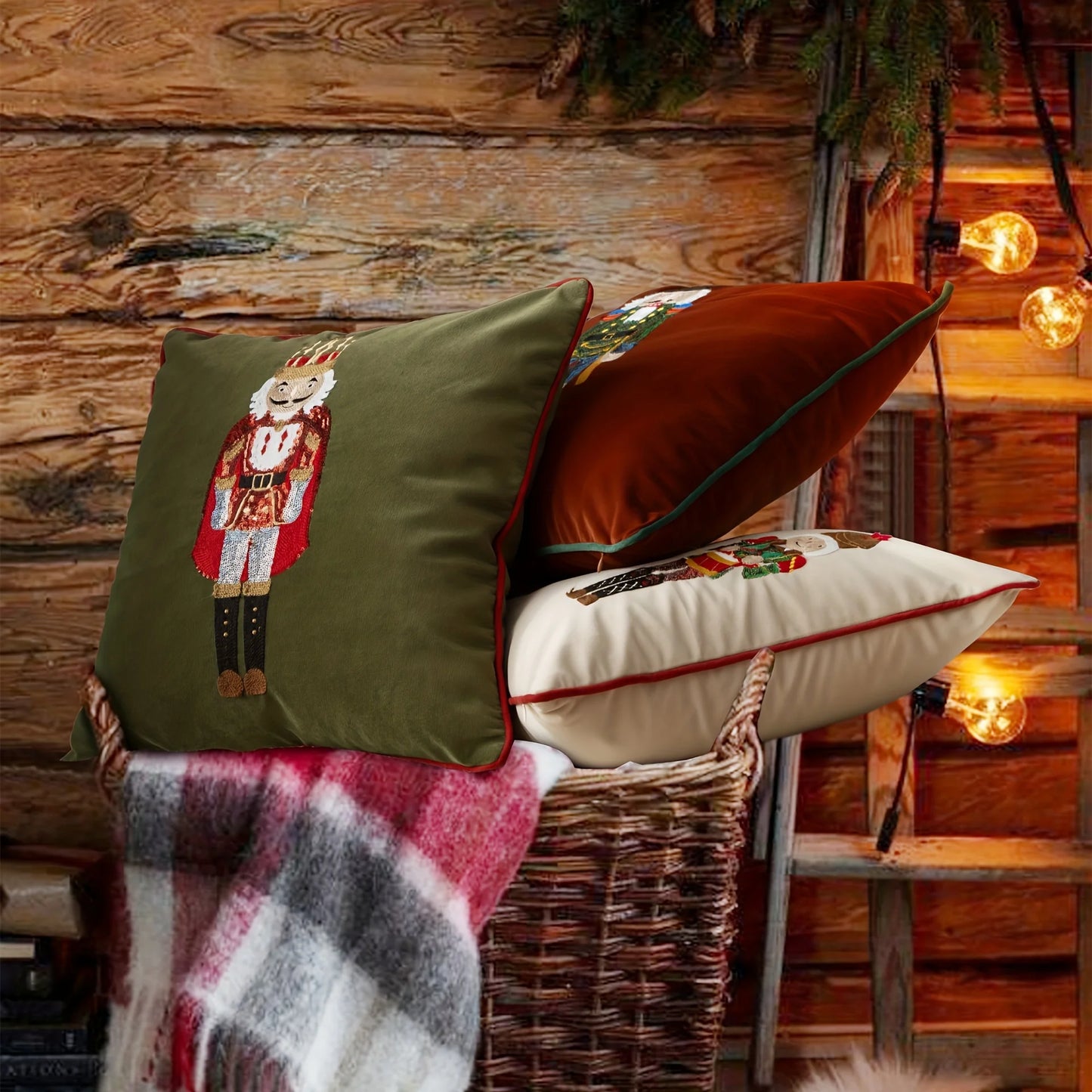 Nutcracker Cushion Cover– Holiday Edition