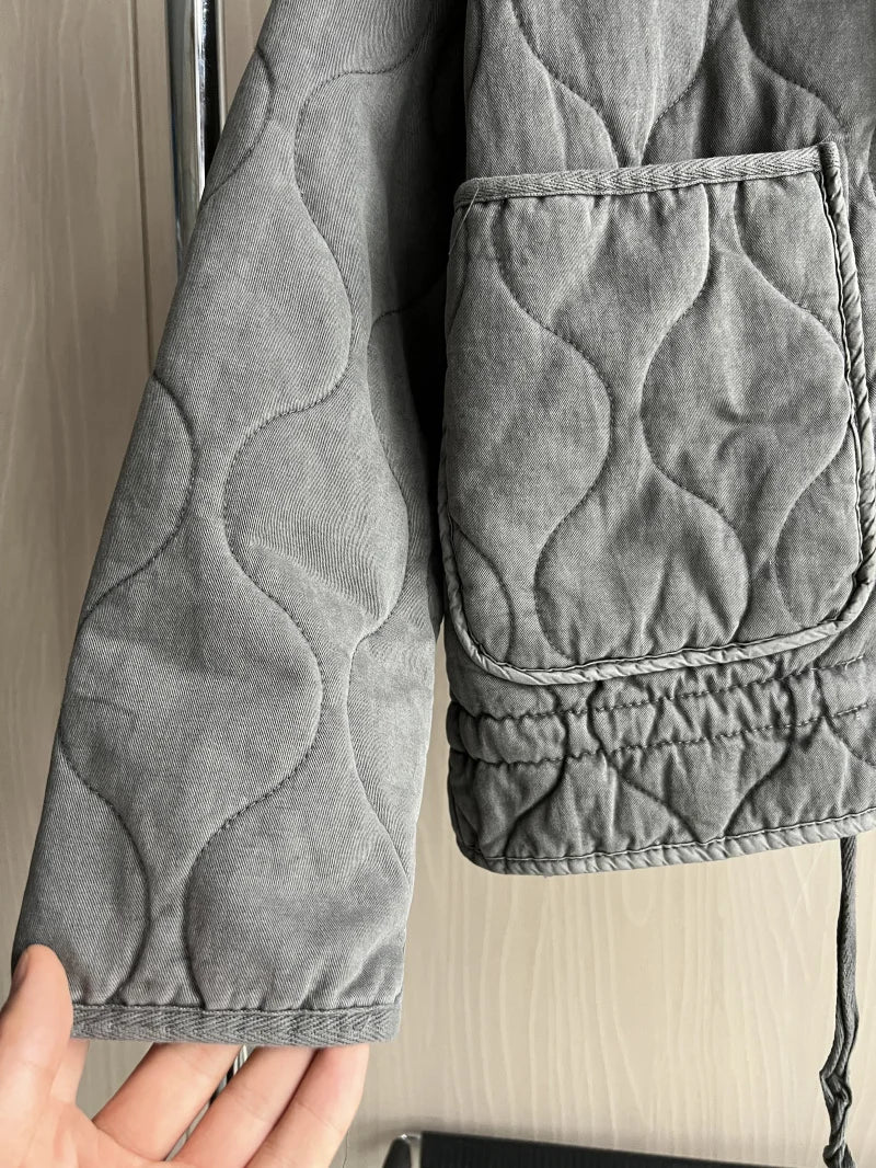 Quilted Oversized Short Jacket