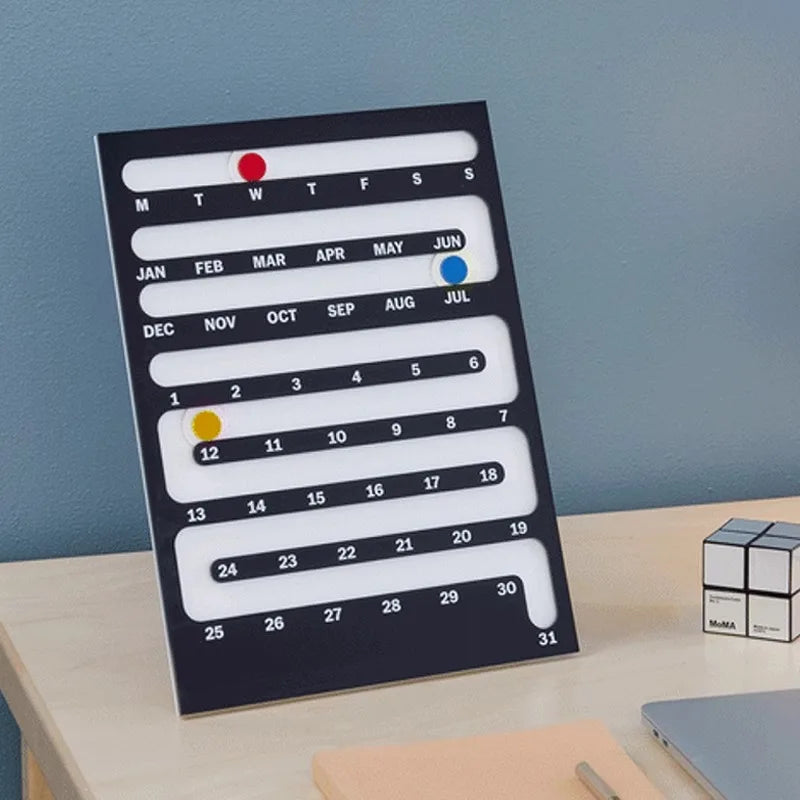 Acrylic Wall-Mounted Calendar
