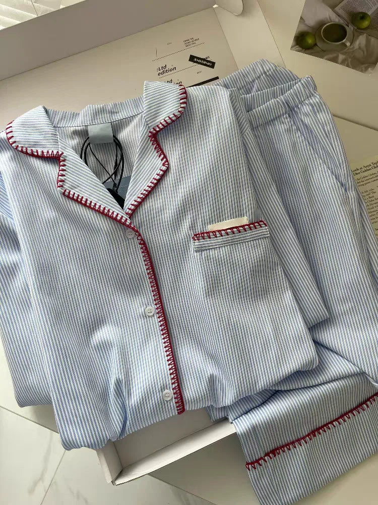 Stripe Cotton Pajama Set