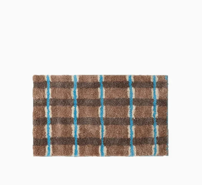 Stripe Tufting Grids Soft Rug