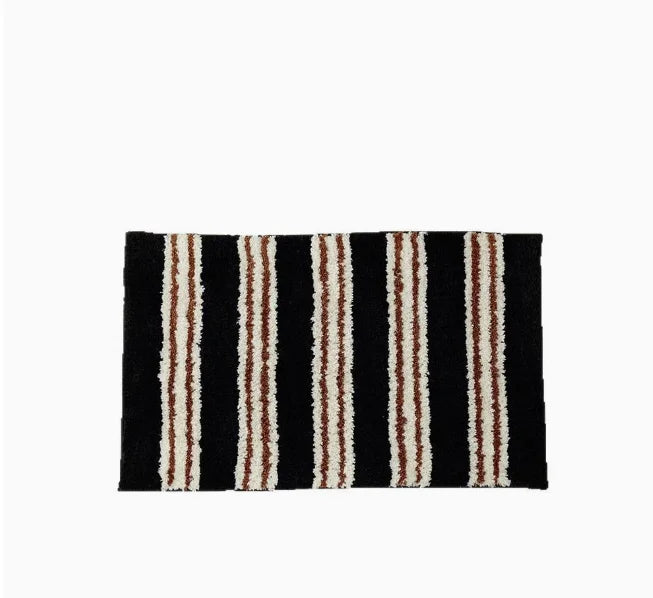 Stripe Tufting Grids Soft Rug
