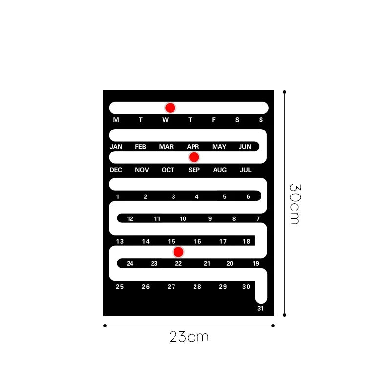 Acrylic Wall-Mounted Calendar