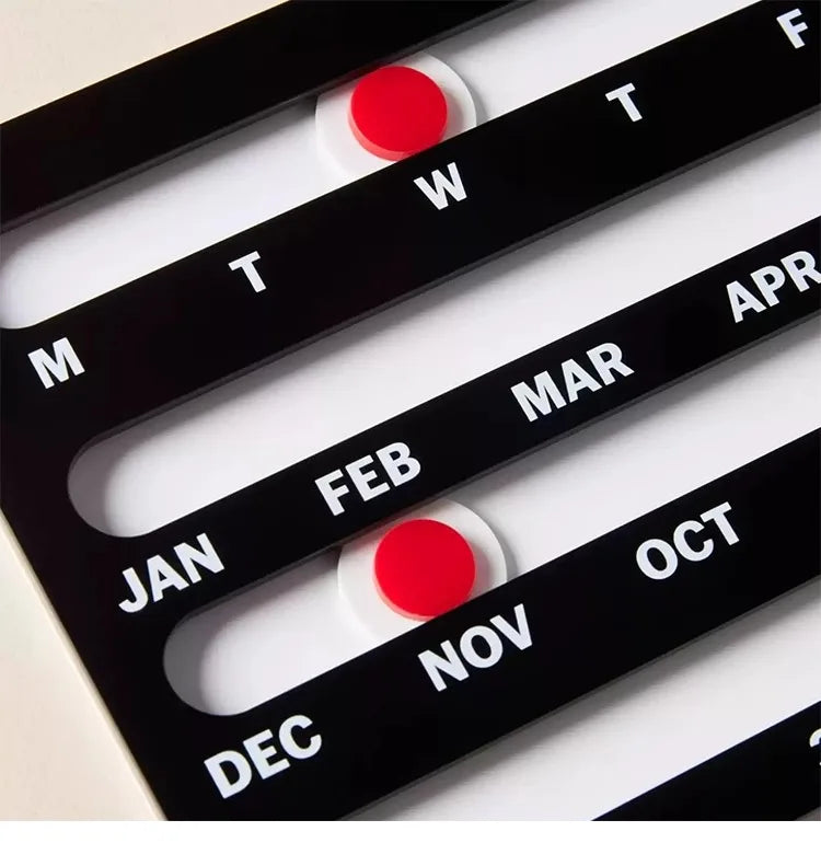 Acrylic Wall-Mounted Calendar