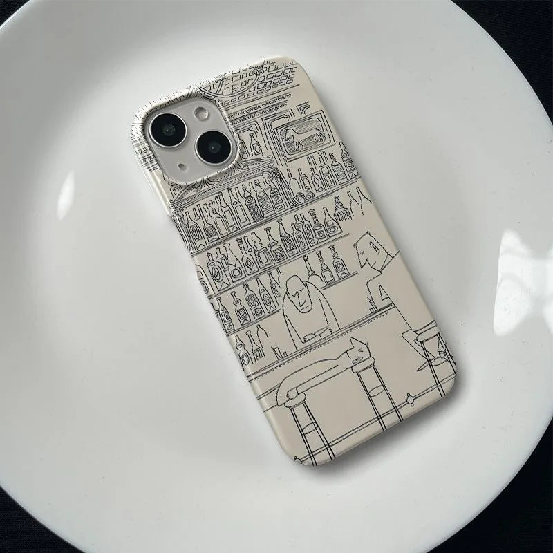 Line Art iPhone Case