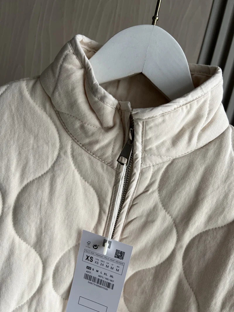 Quilted Oversized Short Jacket