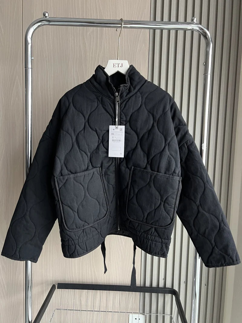 Quilted Oversized Short Jacket