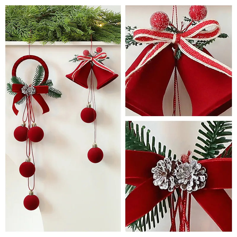 Christmas Ball Ornament Nordic Bells Decorations