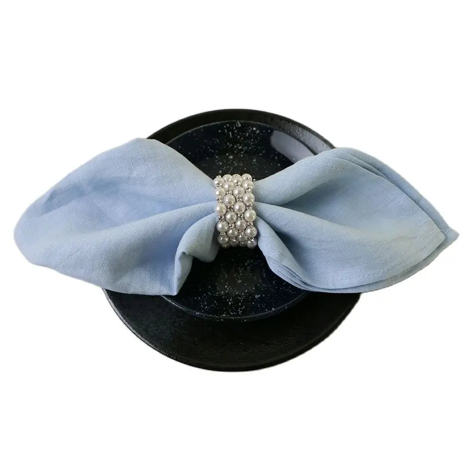 Pure 100% Linen Napkins Cloths (4PCS, 40X40CM)