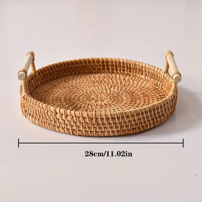 Handwoven Rattan Tray