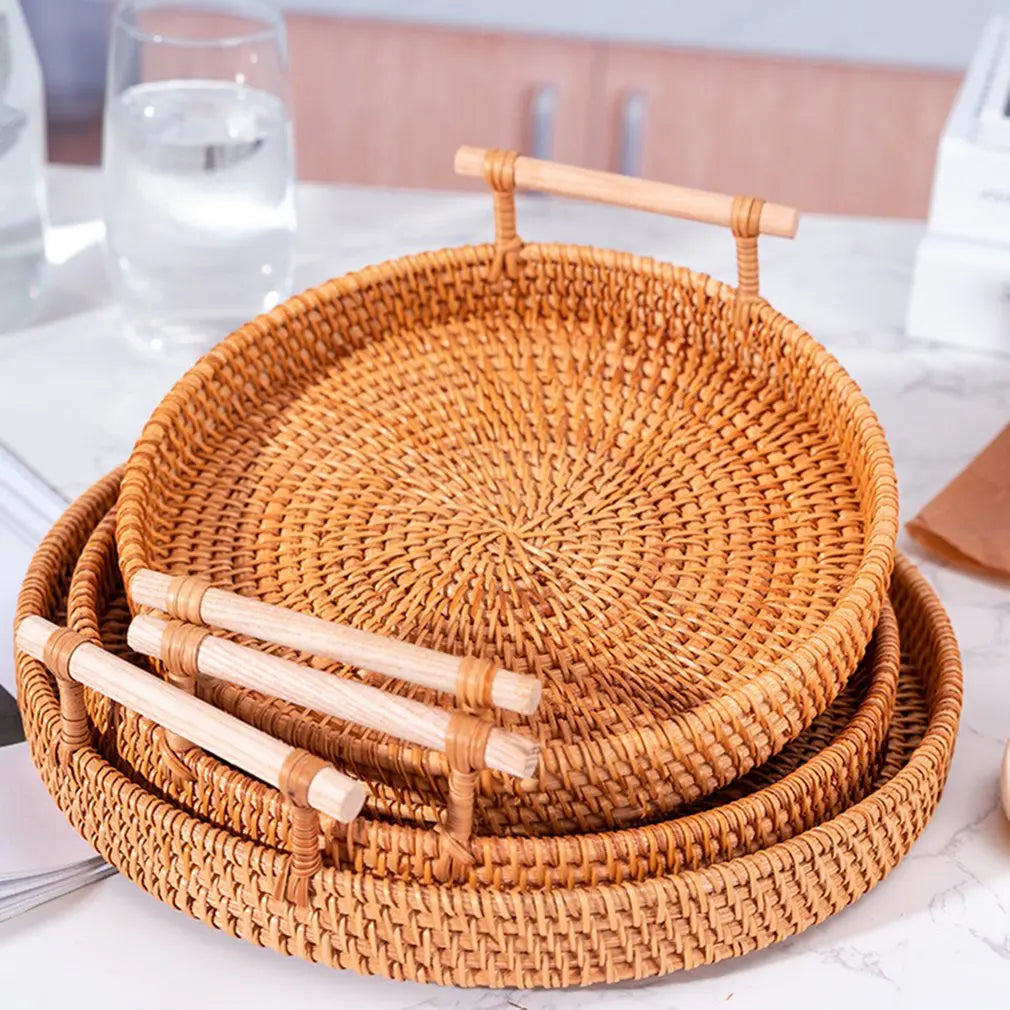 Handwoven Rattan Tray