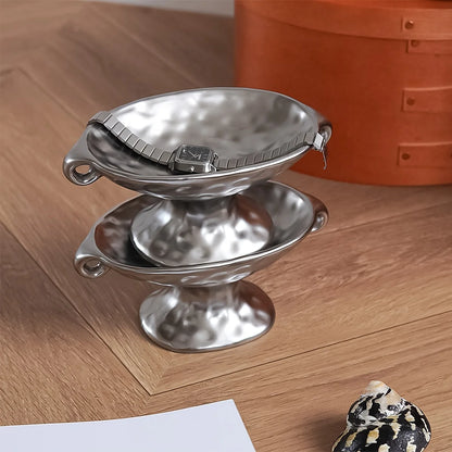 Vintage Silvery Jewelry Dish