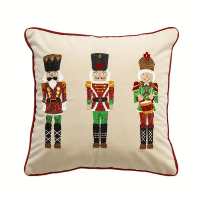 Nutcracker Cushion Cover– Holiday Edition
