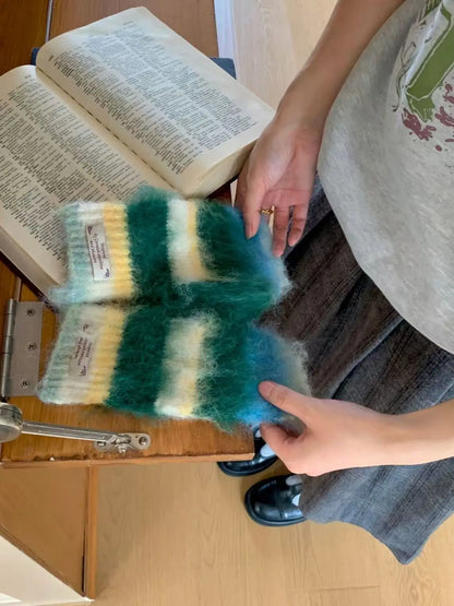 Striped Rainbow Beanies & Gloves