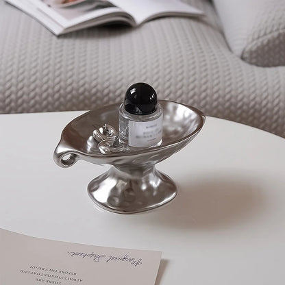 Vintage Silvery Jewelry Dish