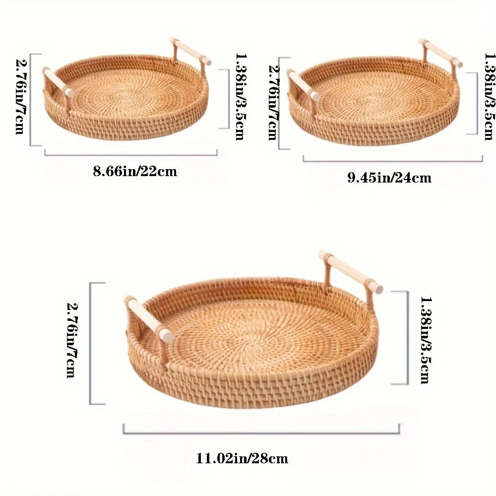 Handwoven Rattan Tray