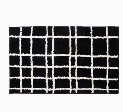 Stripe Tufting Grids Soft Rug