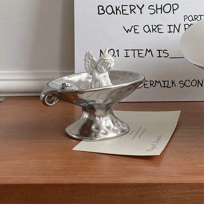 Vintage Silvery Jewelry Dish