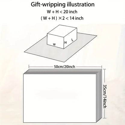 10/20 Sheets of Christmas Lantern Pattern Gift Paper, 20*14inch