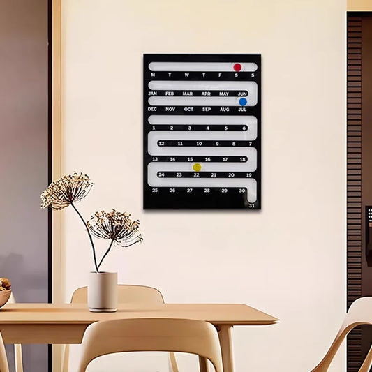 Acrylic Wall-Mounted Calendar